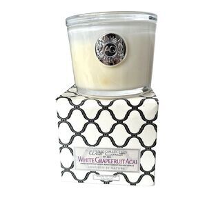 Aquiesse Aesthetic White Grapefruit Acai Soy Wax Candle Portfolio Collection 5oz
